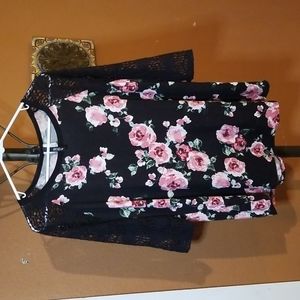 Plus Size Lovely Souls Floral Shirt